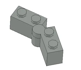 * Шарнирный кирпич 1X2 * 20шт DIY enlighten block brick, деталь № 3830 + 3831, совместимая с другими сборными частицами