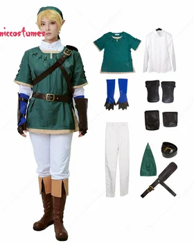 Костюм принцессы Линк Грин для Косплея, костюм на Хэллоуин, мужские костюмы для косплея